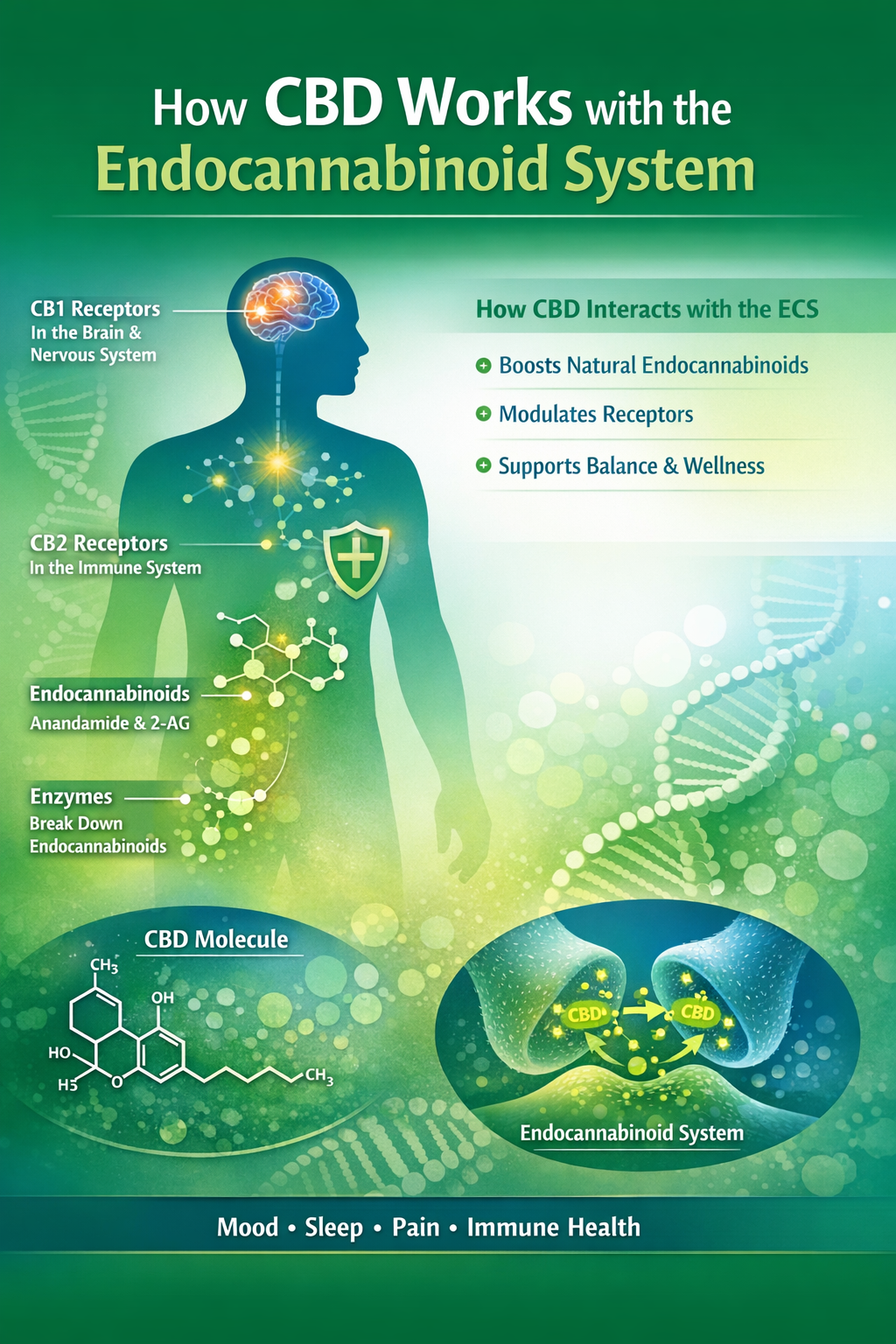 How CBD Works with the Endocannabinoid System