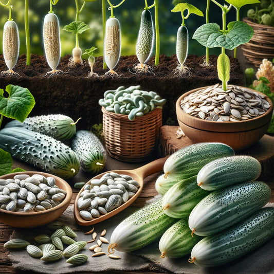 Silver Slicer Cucumber Seeds